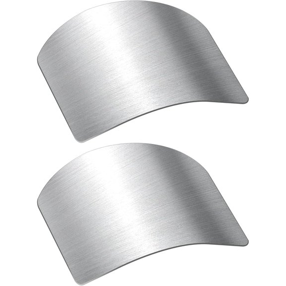 Kiibsot Stainless Steel Finger Guards For Cutting Food Avoid Hurting, Premium 304 Stainless Steel Finger Protector, Slicing Tool Finger Protectors when Slicing, Dicing, Chopping, Fruits and Meat