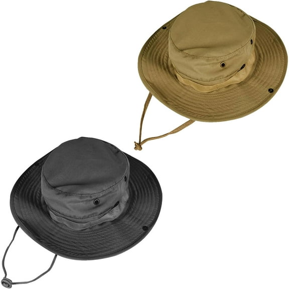 Kiibsot Summer Sun Hat for Men Women Bucket Hat UPF 50  Boonie Hat, Foldable UV Protection Hiking Beach Fishing Hat