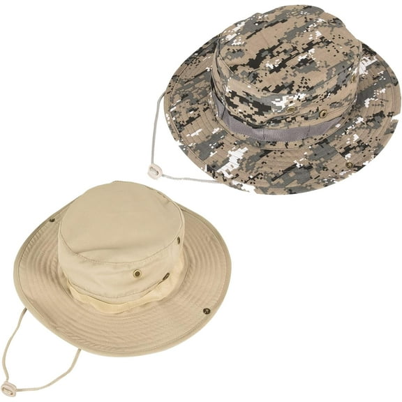 Kiibsot Summer Sun Hat for Men Women Bucket Hat UPF 50  Boonie Hat, Foldable UV Protection Hiking Beach Fishing Hat