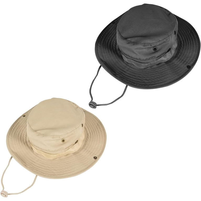 Straw Bucket Hat with Chin Strap, UPF 50+ Packable Sun Hat Petite Sun Hat with Chin Cord for Small Heads. Packable UV  main image 2