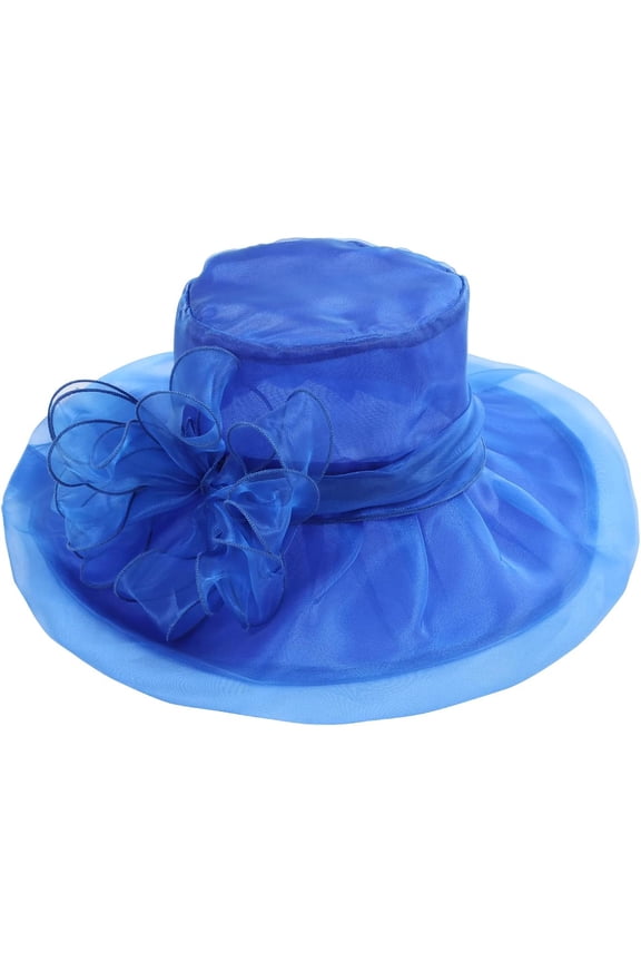 Women Girls Tea Party Hat Church Funeral Cocktail Easter British Organza Veil Dress Hat Cap