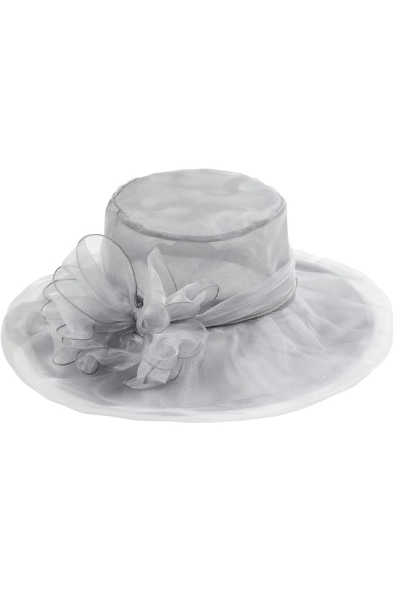Women Girls Tea Party Hat Church Funeral Cocktail Easter British Organza Veil Dress Hat Cap