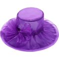 thumbnail image 1 of Kiibsot Women Girls Tea Party Hat Church Funeral Cocktail Easter British Organza Veil Dress Hat Cap, 1 of 6