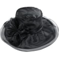 thumbnail image 1 of Kiibsot Women Girls Tea Party Hat Church Funeral Cocktail Easter British Organza Veil Dress Hat Cap, 1 of 7