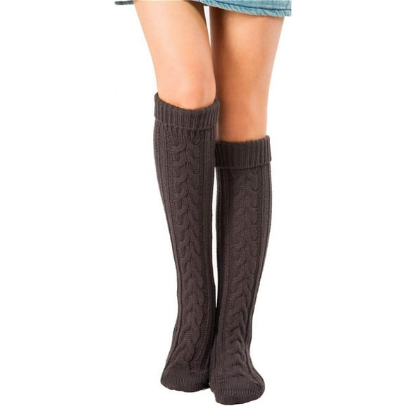 Kiibsot Women's Cable Knit Long Boot Stocking Socks Knee High Winter Leg Warmers
