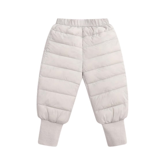 Kiijoy Baby Boys Girls Down Pants Windproof Warm Lightweight Winter Pants, Sizes 18-24M
