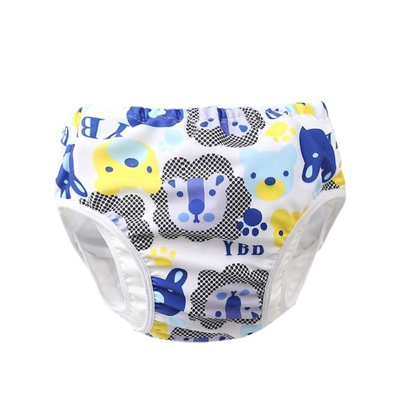 Kiijoy Baby Swimming Leak Proof Diaper Reusable Swimming Shorts Cartoon Swimwear, Sizes 1-2