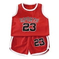thumbnail image 1 of Kiijoy Basketball Athletic Outfits for Boys Girls Quick Dry Tank Top Shorts Set, Sizes 18-24M, 1 of 2