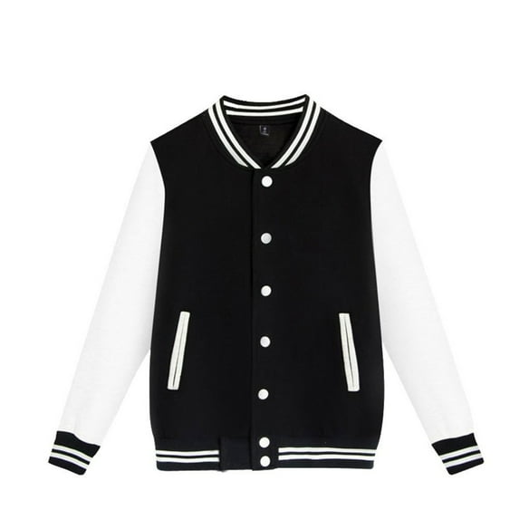 Kiijoy Big Boys Bomber Jacket Colorblock Varsity Sweatshirt Outerwear, Sizes 10-11