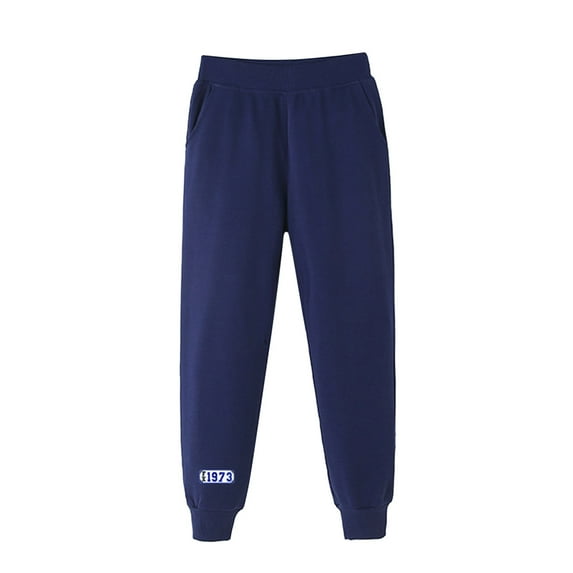 Kiijoy Big Boys Casual Joggers Cotton Active Sweatpants Kids Sports Pants, Sizes 7-8