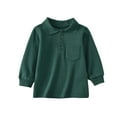 thumbnail image 1 of Kiijoy Big Boys Casual Polo Shirt Solid Color Cotton Pocket Shirt Undershirt, Sizes 9-10, 1 of 8