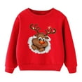 thumbnail image 1 of Kiijoy Big Boys Christmas Sweatshirt Crewneck Holiday Xmas Pullover Sweater, Sizes 7-9, 1 of 3