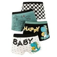 thumbnail image 1 of Kiijoy Big Boys Cotton Soft Boxer Briefs Comfort Flex Tagless Underwear, 4-Pack, Sizes 11-12, 1 of 2