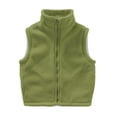 thumbnail image 1 of Kiijoy Kids Winter Vest for Boys Girls Casual Fleece Stand Up Collar Vest Sleeveless Jacket, 1 of 2