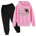 thumbnail image 1 of Kiijoy Big Boys Football Letter Print Hoodie Pants Outfits Sports Tracksuit, Sizes 11-12, 1 of 3