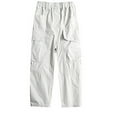 thumbnail image 1 of Kiijoy Big Boys Loose Cargo Pants Cotton Solid Casual Pants Active Trousers, Sizes 7-8, 1 of 6