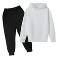 thumbnail image 1 of Kiijoy Big Boys Outfits Casual Solid Sports Hoodie Jogger Pants Tracksuit, Sizes 11-12, 1 of 2