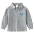 thumbnail image 1 of Kiijoy Big Boys Polo Shirt Turn Down Collar Long Sleeve Shirt Undershirt, Sizes 7-8, 1 of 2