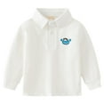 thumbnail image 1 of Kiijoy Big Boys Polo Shirt Turn Down Collar Long Sleeve Shirt Undershirt, Sizes 9-10, 1 of 2