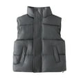 thumbnail image 1 of Kiijoy Big Boys Puffer Vest Solid Casual Zip Up Sleeveless Coat Outerwear, Sizes 9-10, 1 of 8