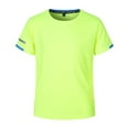thumbnail image 1 of Kiijoy Big Boys Quick Drying T-Shirt Short Sleeve Plain Unisex T Shirt, 1 of 2