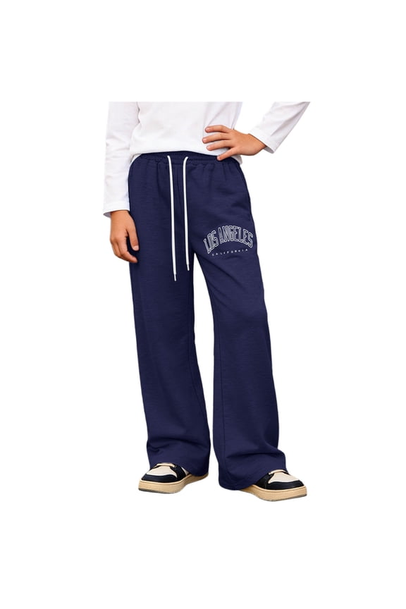 Big Boys Sweatpants Los Angeles Print Straight Leg Active Pants, Sizes 8-9