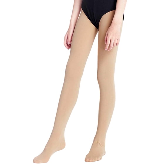 Kiijoy Big Girls Ballet Stretch Leggings Dance Tights Breathable Pantyhose, Sizes 8-12