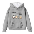 thumbnail image 1 of Kiijoy Big Girls Casual Hoodie Cute Animal Print Soft Hooded Sweatshirt, Sizes 10-11, 1 of 3