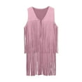 thumbnail image 1 of Kiijoy Big Girls Cowgirl Fringe Tassel Vest Kids Party Dress Up Waistcoat, Sizes 11-12, 1 of 2