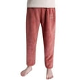 thumbnail image 1 of Kiijoy Big Girls Flannel Pants Soft Fuzzy Pajama Pants Sweatpants, Sizes 10-12, 1 of 3
