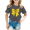 thumbnail image 1 of Kiijoy Big Girls Graphic Tee Round Neck Short Sleeved T Shirt Summer Casual T-Shirt, 1 of 3