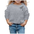thumbnail image 1 of Kiijoy Big Girls Halloween Sweatshirt Spider Web Print Sport Pullover, Sizes 8-9, 1 of 3