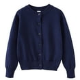 thumbnail image 1 of Kiijoy Big Girls Knitted Cardigan Sweater Unisex Button Front Outerwear, Sizes 9-10, 1 of 5
