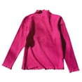 thumbnail image 1 of Kiijoy Big Girls Long Sleeve T Shirt Ruffled Stretch Pullover Undershirt, Sizes 8-9, 1 of 3
