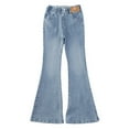 thumbnail image 1 of Kiijoy Big Girls Slim Fit Flare Jeans Elastic Waistband Stretch Denim Pants, Sizes 10-12, 1 of 8