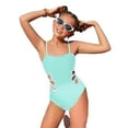 thumbnail image 1 of Kiijoy Big Girls Spaghetti Strap Cutout One-Piece Swimsuit Bathing Suit, Sizes 7-12, 1 of 7
