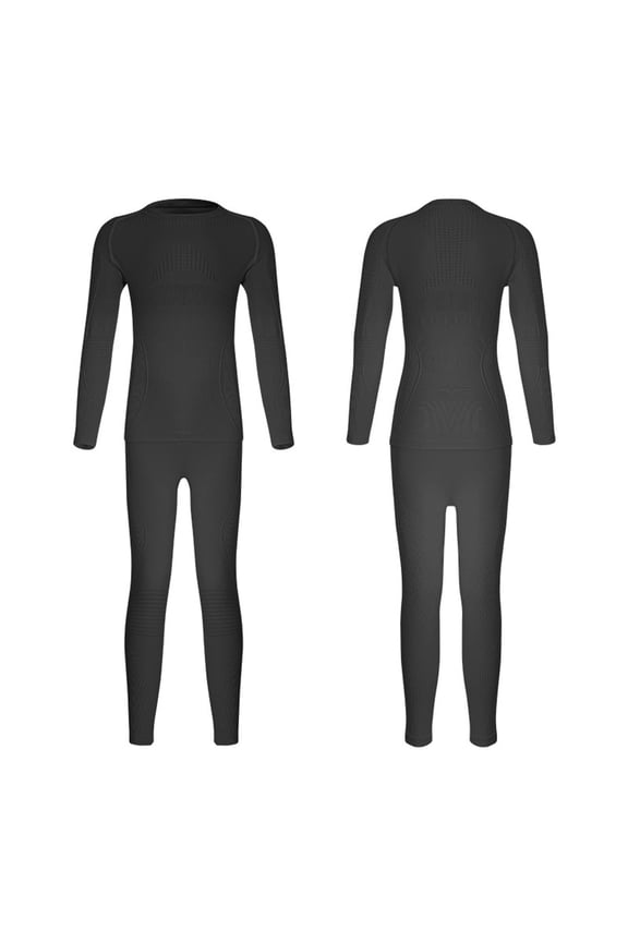 Big Girls Stretch Quick Drying Base Layer Gradient Thermal Underwear Set, Sizes 8-9