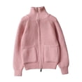 thumbnail image 1 of Kiijoy Big Girls Sweater Solid Casual Zip Up Knitted Cardigan Jacket, Sizes 9-10, 1 of 6