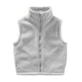 thumbnail image 1 of Kiijoy Big Girls Winter Vest Fleece Zip Up Sleeveless Jacket for Kids, Sizes 8-9, 1 of 2