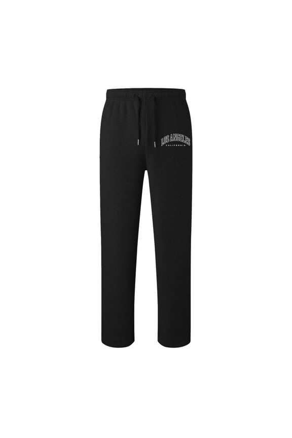 Boys Athletic Pants Los Angeles Print Straight Leg Jogger Sweatpants, Sizes 10-11
