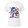 thumbnail image 1 of Kiijoy Boys Baseball Graphic Short Sleeve T Shirt Casual Active T-Shirt Tee, White, Sizes 2-3, 1 of 3
