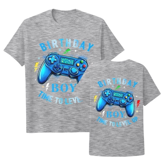 Kiijoy Boys Birthday T Shirt Graphic Tee Summer Short Sleeve Crew Neck T-Shirt, Sizes 1-13