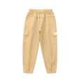 thumbnail image 1 of Kiijoy Boys Cargo Pants Casual Sports Relaxed Fit Jogger Pants Tapered Trousers, Sizes 3-13, 1 of 8