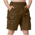 thumbnail image 1 of Kiijoy Boys Cargo Shorts Casual Athletic High Rise Shorts with Drawstring, Sizes 7-8, 1 of 6