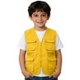 thumbnail image 1 of Kiijoy Boys Cargo Vest Utility Zip Up Outdoors Adventure Vests with Pockets, Sizes 3-12, 1 of 4