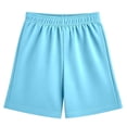 thumbnail image 1 of Kiijoy Boys Cotton Shorts Casual Athletic Pull On Summer Beach Shorts for Kids, Sizes 9-10, 1 of 3