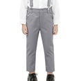 thumbnail image 1 of Kiijoy Boys Dress Pants Classic Fit Straight Leg Twill Pants Formal Trousers, Sizes 9-10, 1 of 5