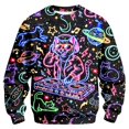 thumbnail image 1 of Kiijoy Boys Funny Graphic Sweatshirt Casual Sports Long Sleeve Pullover, Black, Sizes 5-14, 1 of 4