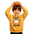 thumbnail image 1 of Kiijoy Boys Halloween Sweatshirt Kids Cute Crewneck Pullover, Yellow, Sizes 9-10Y, 1 of 3
