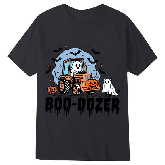Kiijoy Boys Halloween Graphic T Shirt Kids Short Sleeve T-Shirt Tee, Black, Sizes 12-13